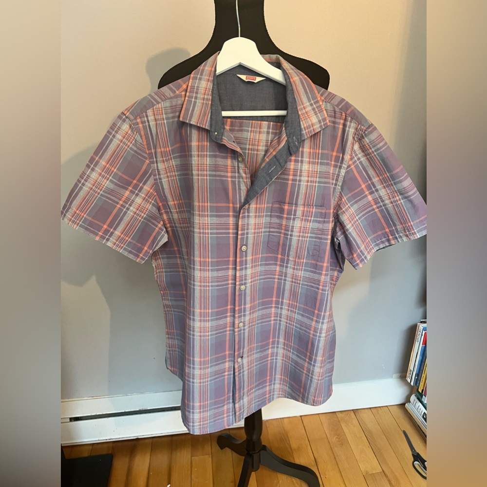 Men’s Hudson North Plaid Shirt Sz L